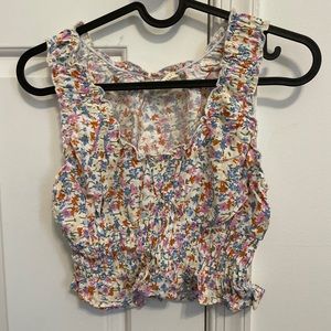Pacsun Flower Print Tank Top